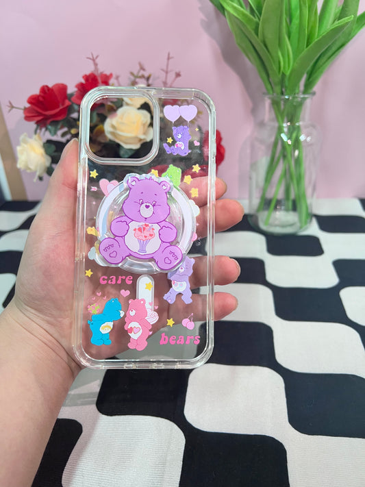 1 purple bear phone case + 1 purple bear magnetic phone holder(send me your model in TikTok)